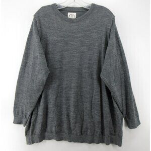 Kirrin Finch Sweater XXXL Wool Blend Pullover Elbow Patches Crewneck